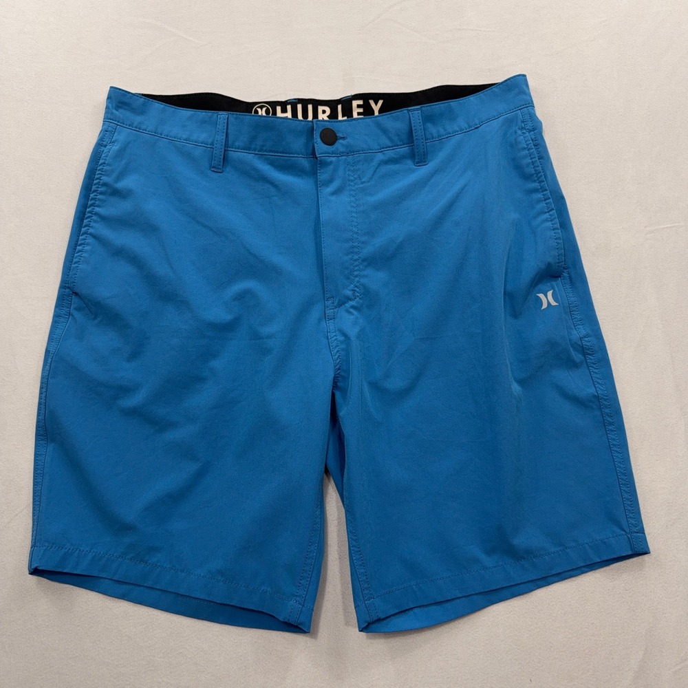 Hurley Hybrid Shorts Phantom Quick Dry Performance Blue Mens Size 38